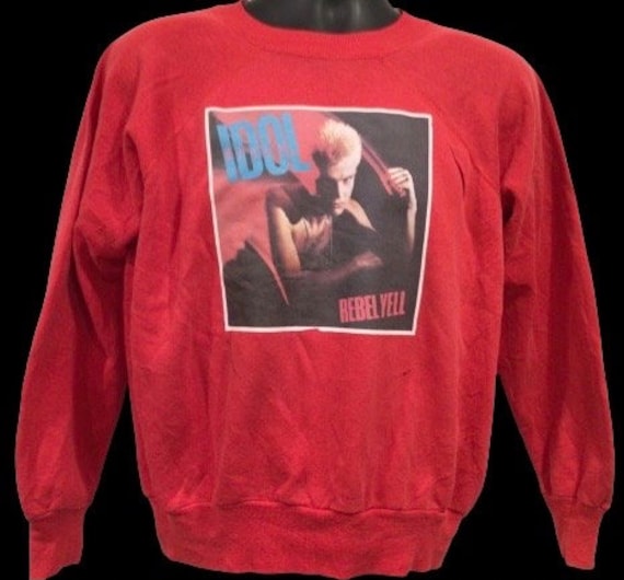 Rebel Adult Men's Costume 80s Billy Idol Rocker Faux Leather Jacket  Halloween