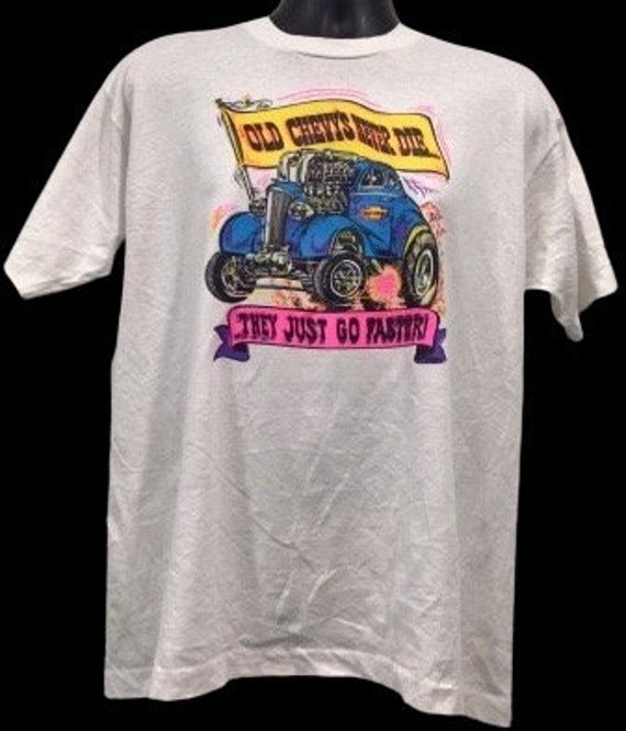 名*し様 60s 70s Lee OLD CHEVYS NEVER DIE Tシ Vintage Original 1971 Old Chevys Never Die Dc Tee, Size Xl…j64