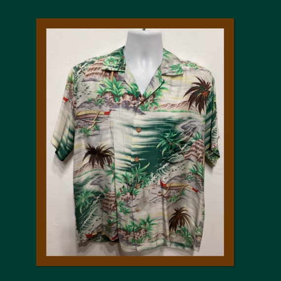 Vintage 1950s rayon Hawaiian shirt by Pali (as is… - image 1