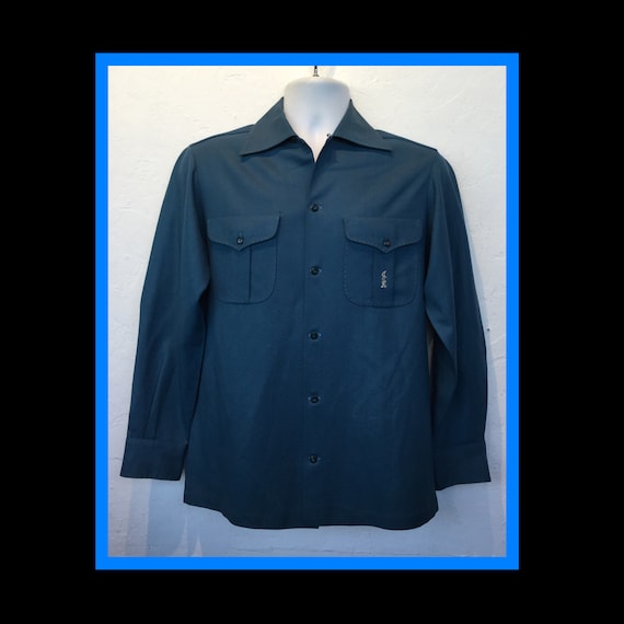Vintage custom 1940s/50s gabardine shirt.
