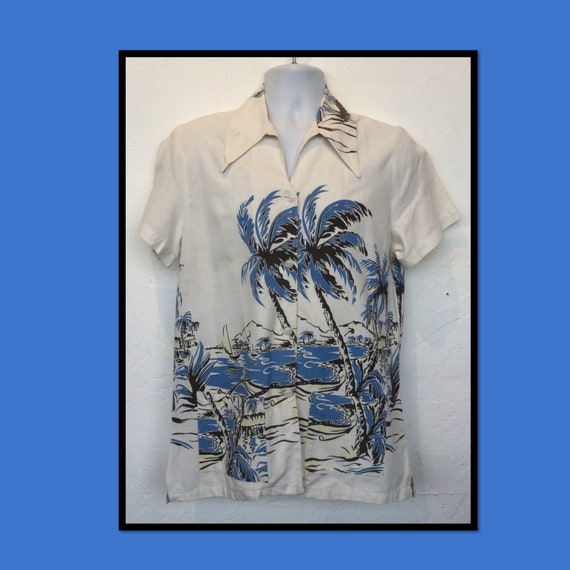 Vintage 1930s/40s cabana shirt.