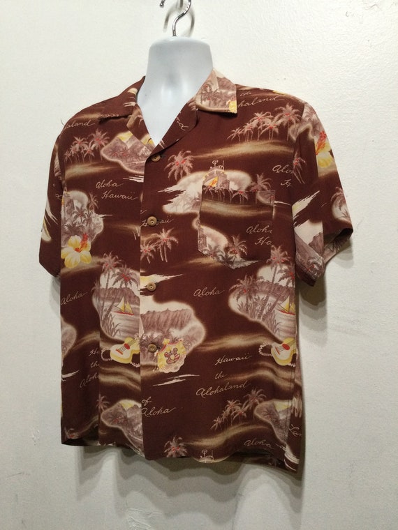 Vintage 1950s rayon Hawaiian shirt - image 9