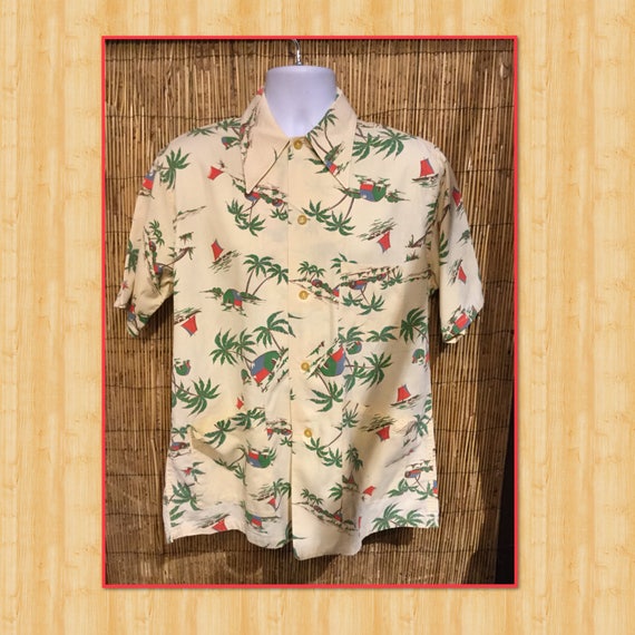 Vintage 1940s/50s Cabana Shirt