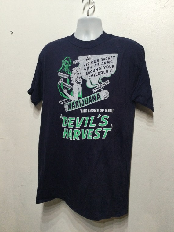 Vintage printed T-shirt- The cult movie - "Devil'… - image 6