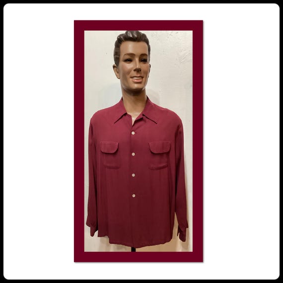 Vintage rayon gabardine shirt - Gem Vintage rayon gabardine shirt - Gem