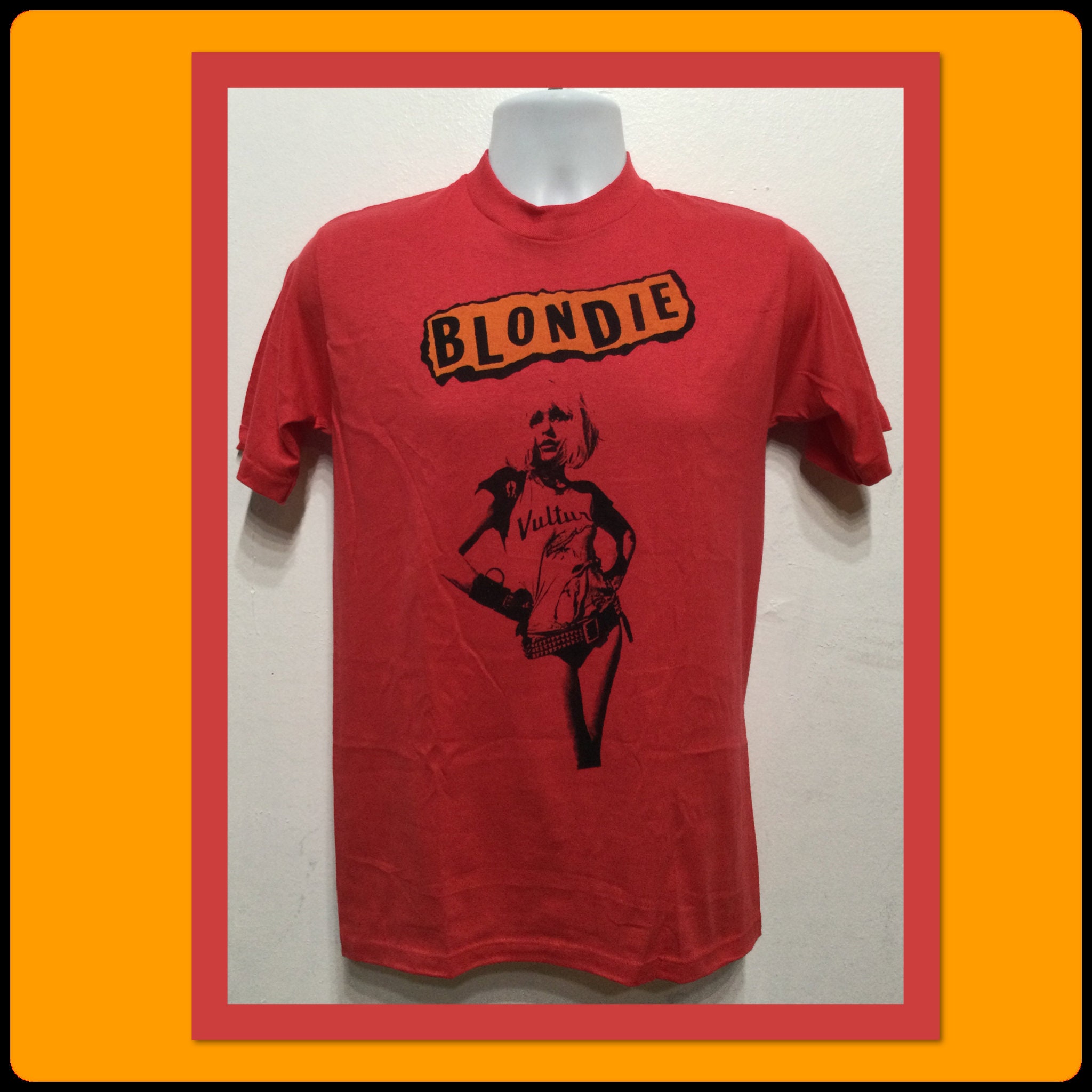 ヴィンテージプリントロックTシャツ「ブロンディ」サイズM