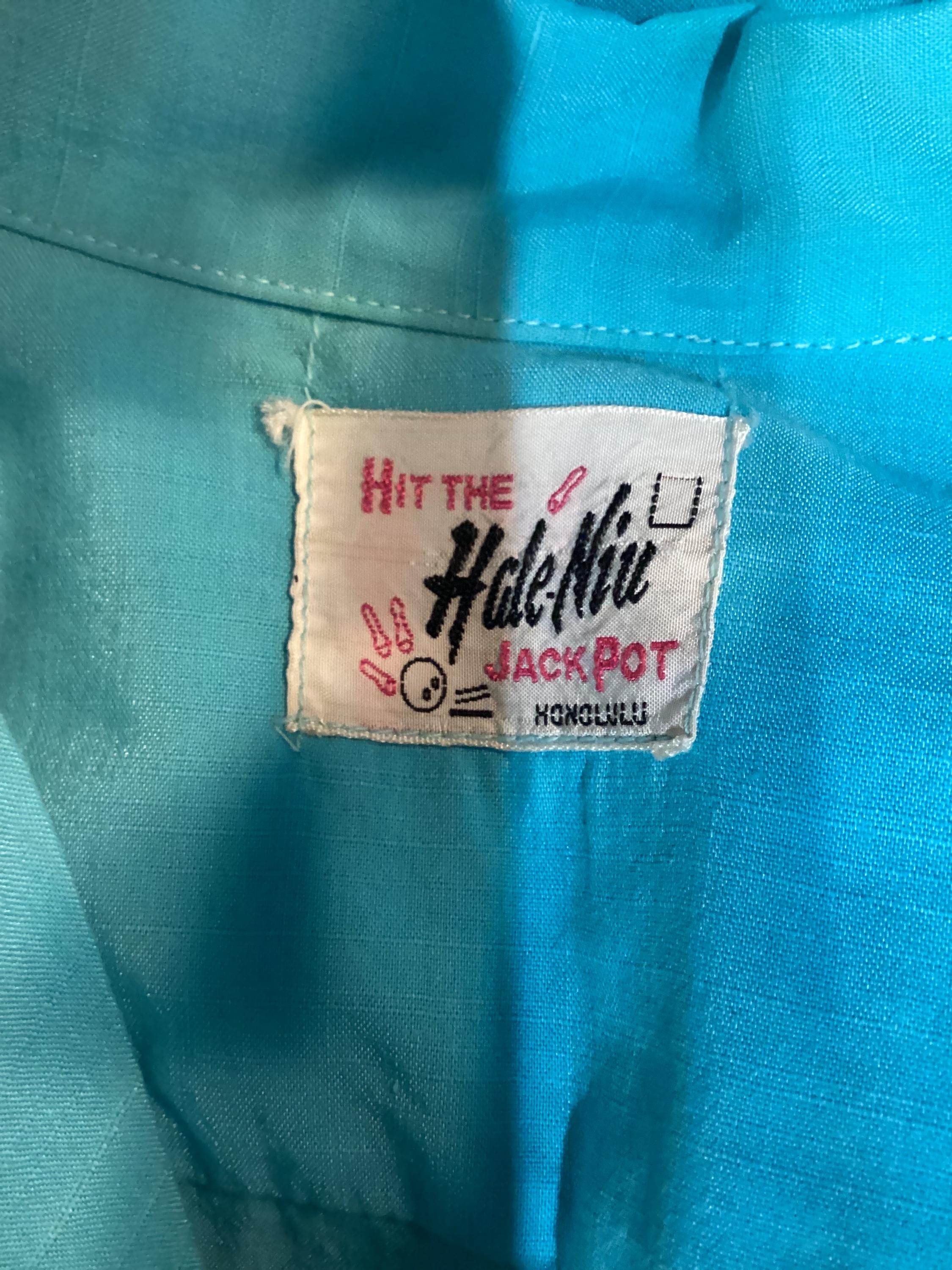 MV237 Vintage 1950's Cotton Bowling Shirt by Hale-niu Honolulu