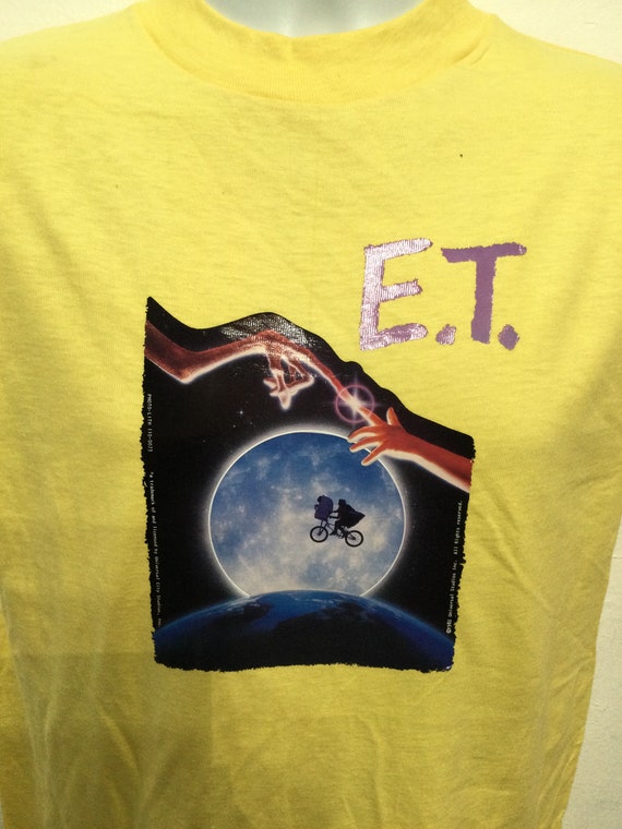 Vintage original 1982 " ET" decal graphic T-shirt… - image 5