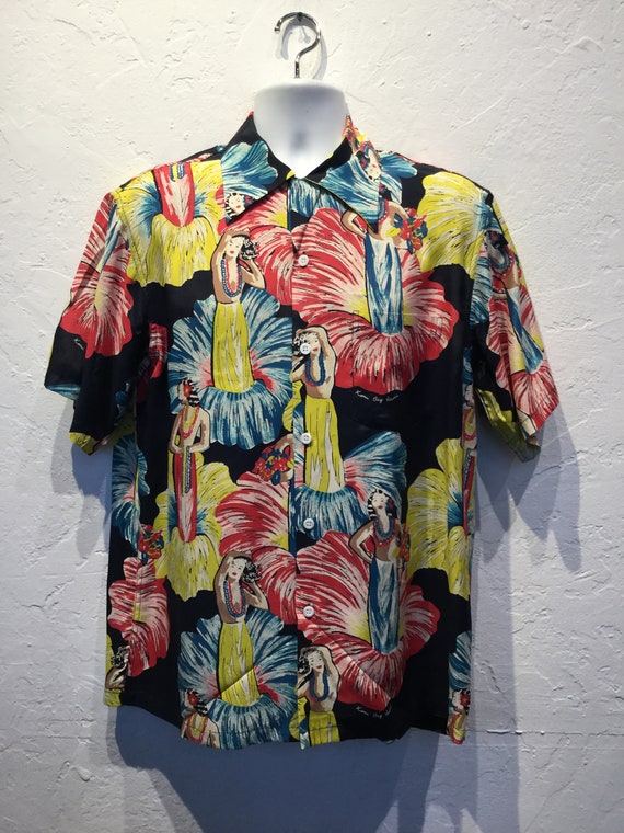 1940s vintage reproduction Hawaiian shirt by Kona… - image 2