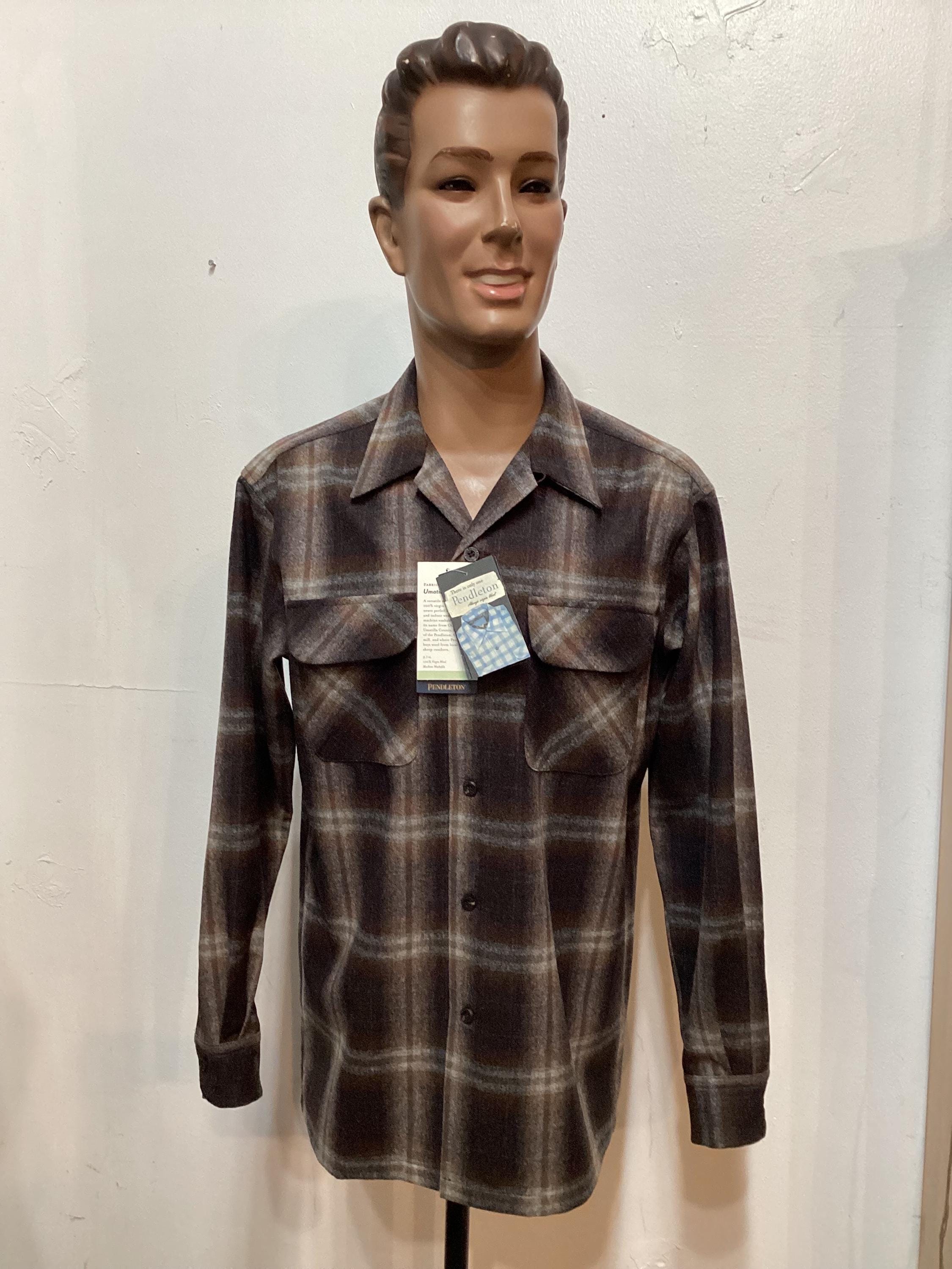 PS112 New Pendleton Men's Board Shirt. Available in Medium, Large