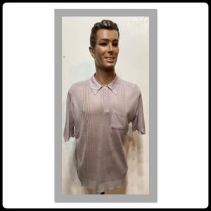 MV144 Vintage 1960's/70's Banlon Style Knit Short Sleeve Shirt - Etsy
