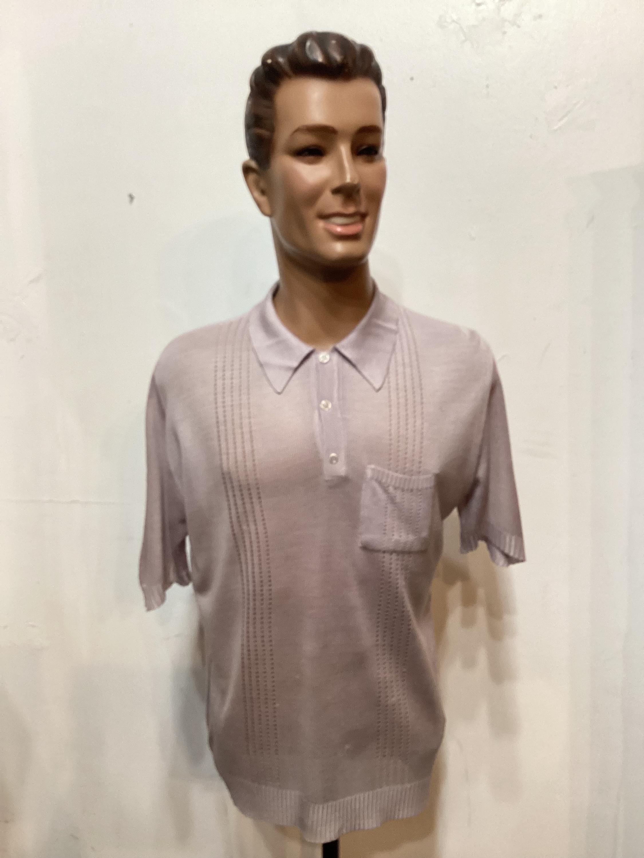MV144 Vintage 1960's/70's Banlon Style Knit Short Sleeve Shirt - Etsy