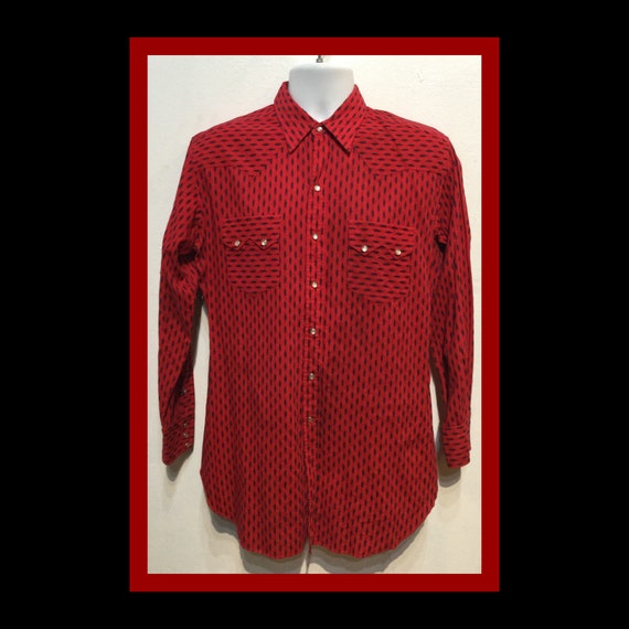 Vintage 1950s western shirt Size large