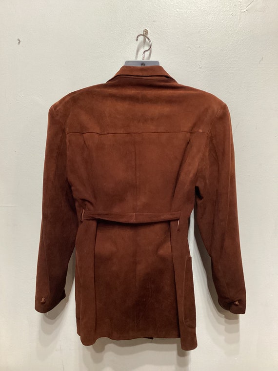 Vintage 1950s belted suede Hollywood jacket by Fr… - image 6