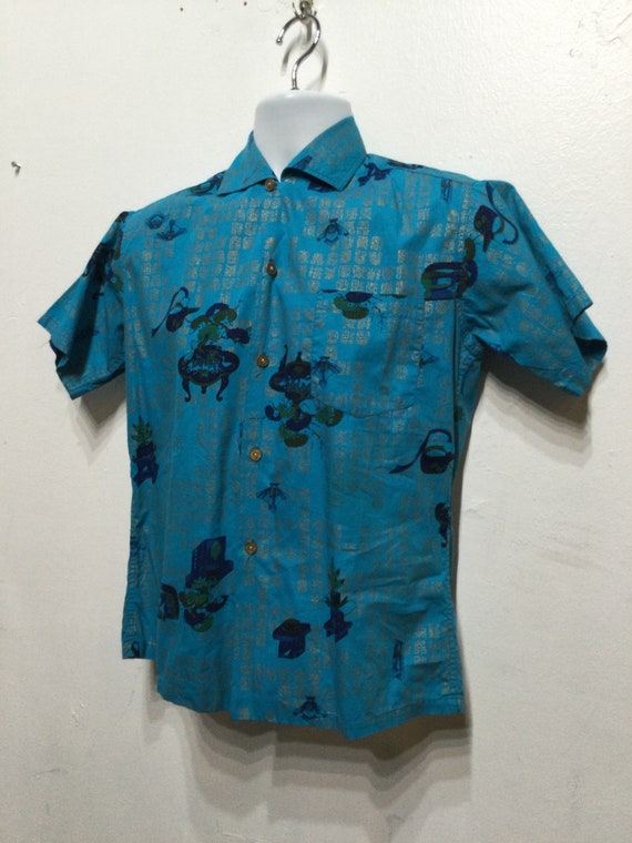 Vintage 1950s cotton Hawaiian shirt by Hawaiian S… - image 9