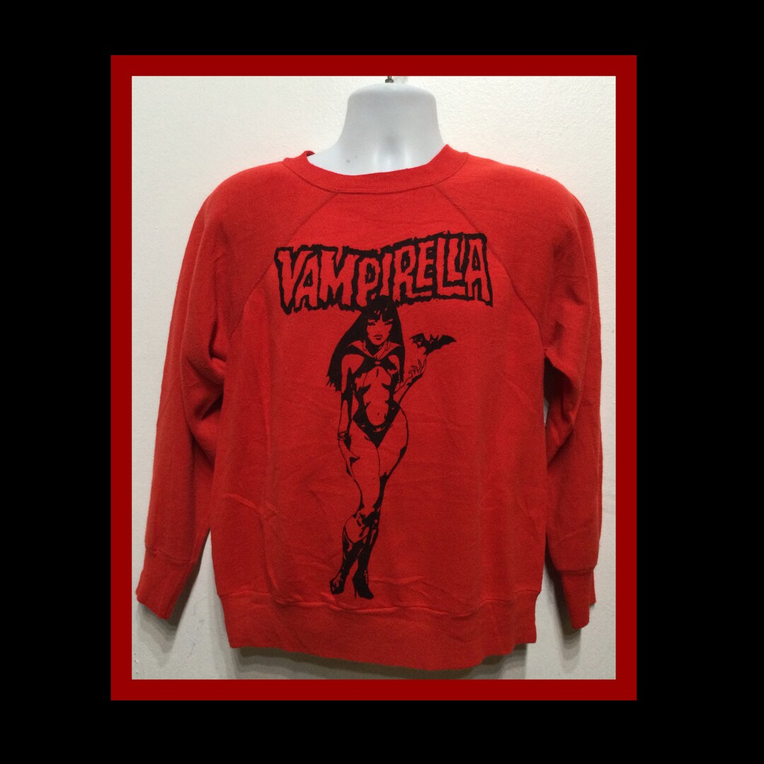 Vintage Printed Novelty Sweatshirt Comic Book Character Etsy