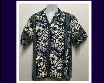 Vintage cotton tiki Hawaiian shirt