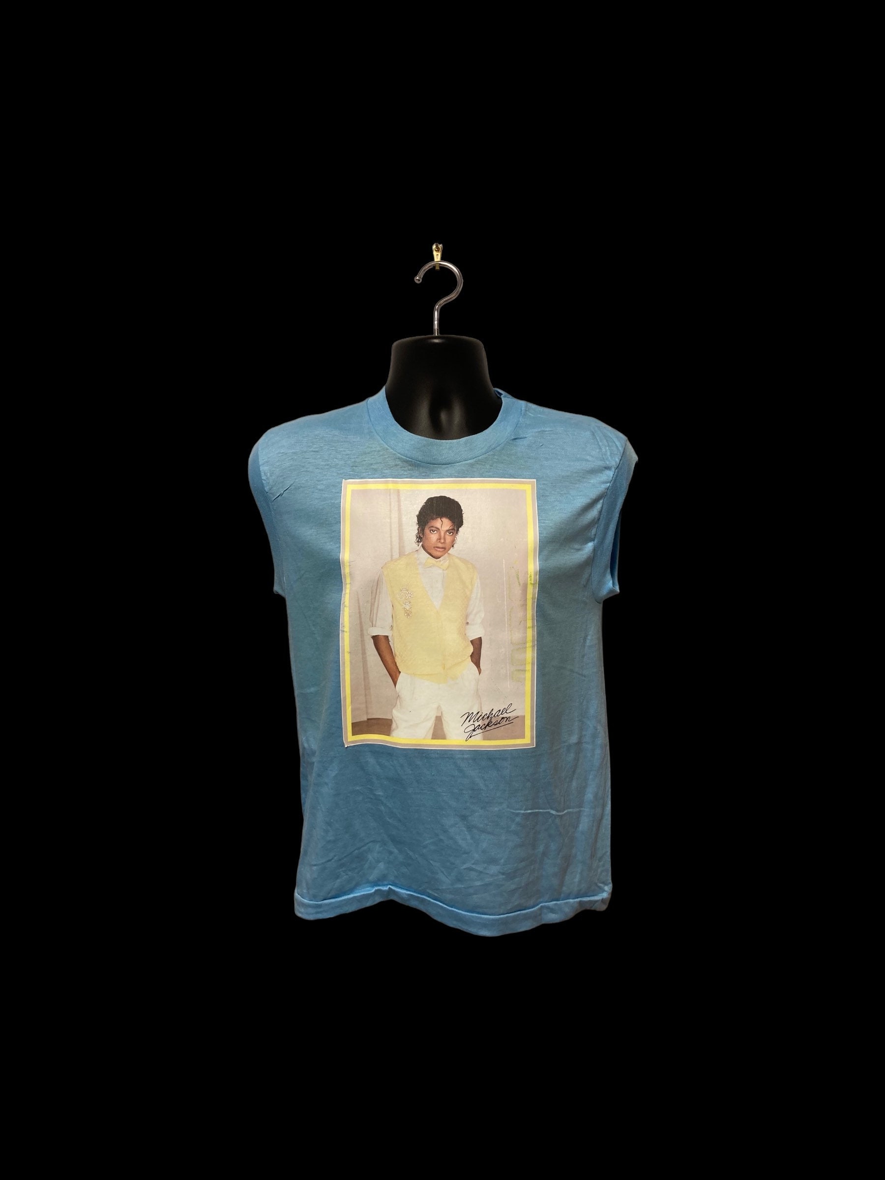 Vintage Original 1980's Michael Jackson Decal Sleeveless