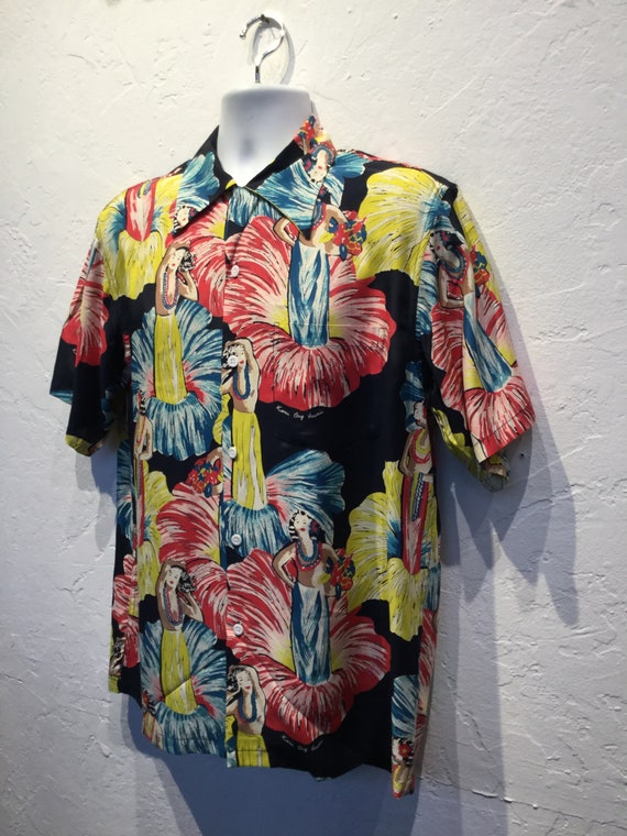 1940s vintage reproduction Hawaiian shirt by Kona… - image 3