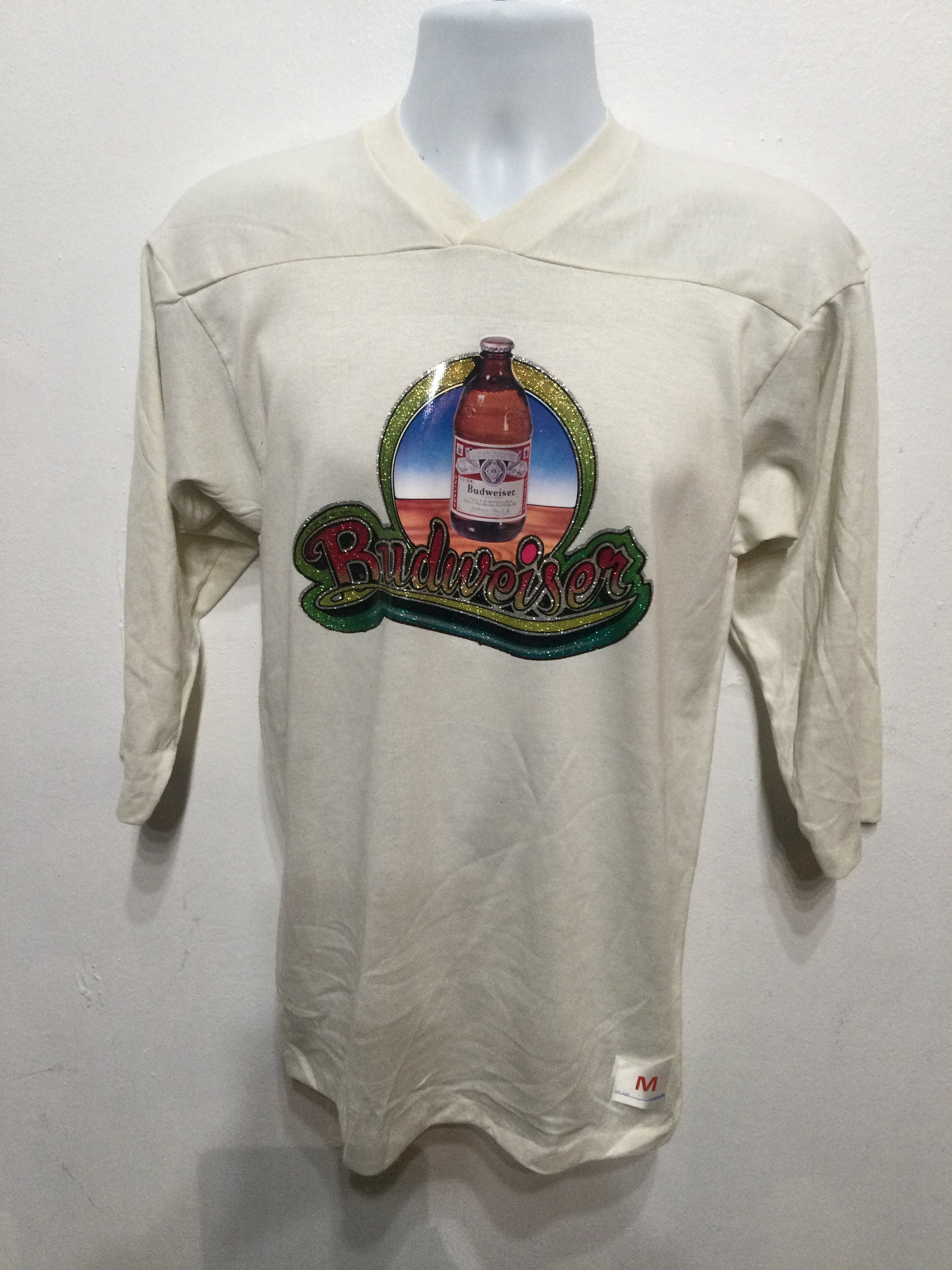 Vintage Original 1978 Budweiser Beer Decal Athletic Style T-shirt 