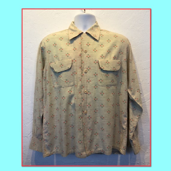 Vintage 1950s atomic print shirt