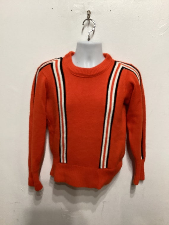 Vintage 1960s two tone cheerleader sweater by Log… - image 5