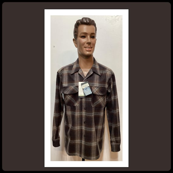 PS112 New Pendleton Men's Board Shirt. Available in Medium, Large