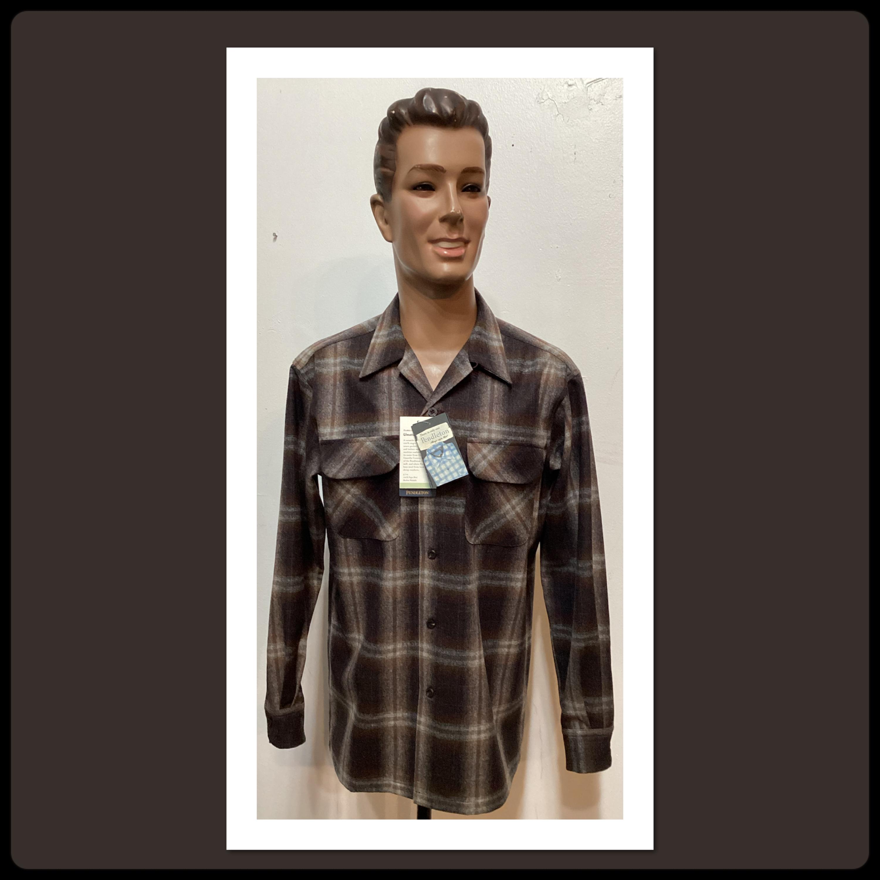 PS112 New Pendleton Men's Board Shirt. Available in Medium, Large