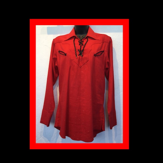 1950s unisex Lurex lancer Size X small