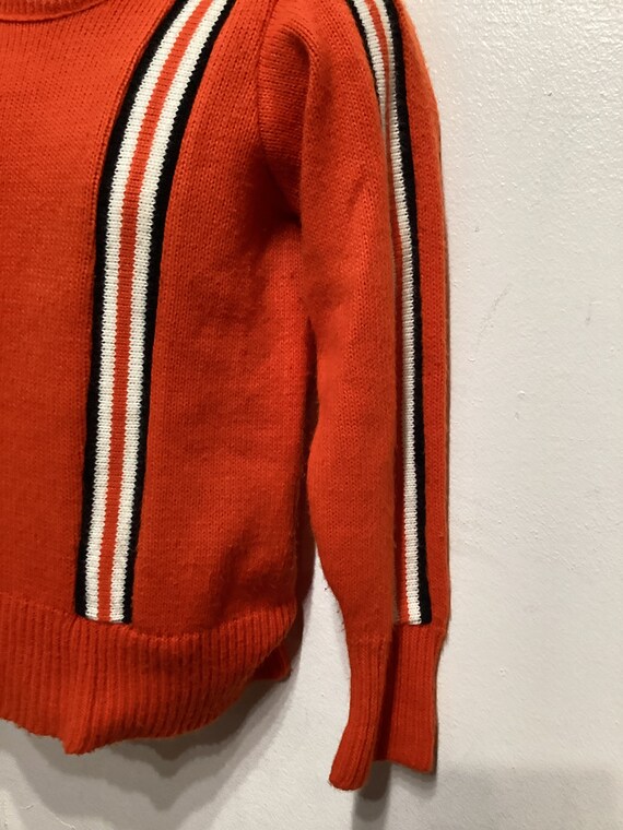 Vintage 1960s two tone cheerleader sweater by Log… - image 4