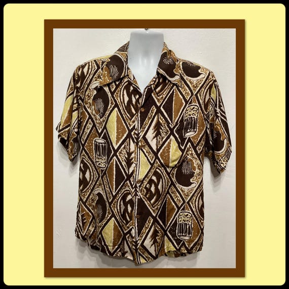 Vintage 50s silk hawaiian - Gem