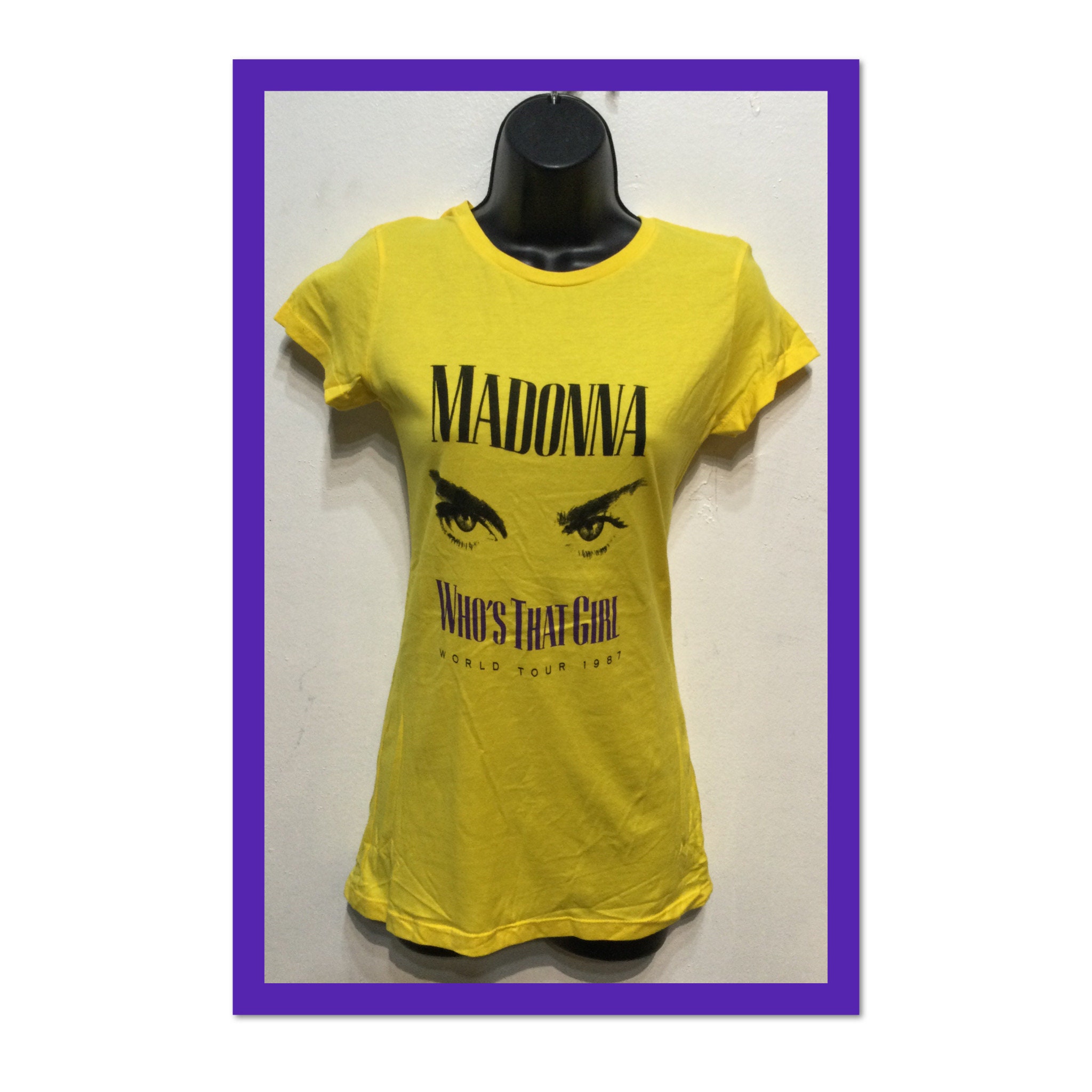 マドンナ フーズ ザット ガール ワールド ツアー 1987 Tシャツ