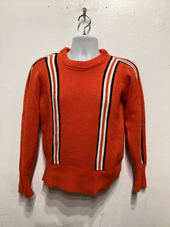 Vintage 1960s two tone cheerleader sweater by Log… - image 7