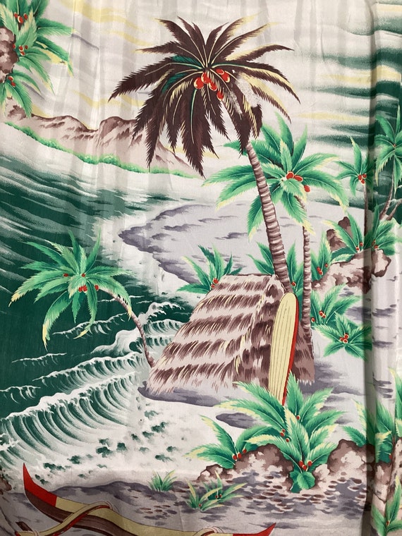 Vintage 1950s rayon Hawaiian shirt by Pali (as is… - image 3