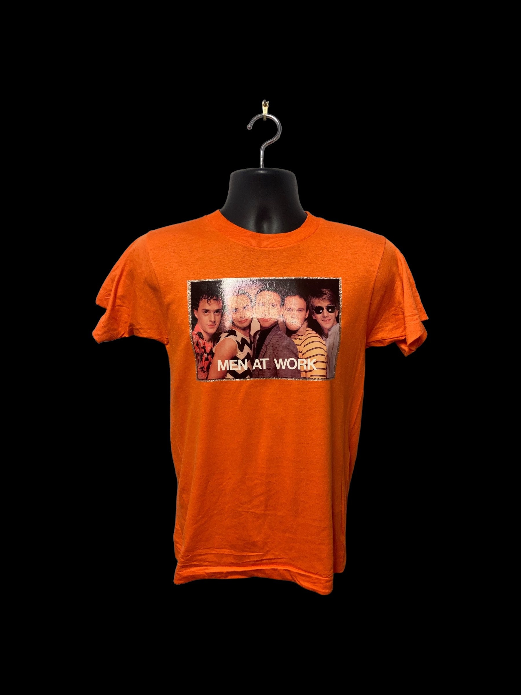 Vintage 70's - 80's Men at Work Band T-shirt E103 - Etsy