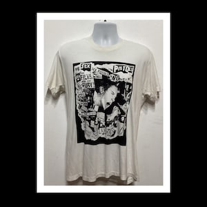 ヴィンテージプリントパンクロックTシャツ - 「セックス・ピストルズ 