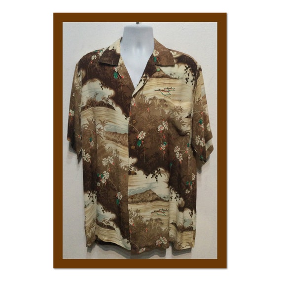 Vintage 1940s/50s Rayon Hawaiian Shirt by Paradise. Size X - Etsy