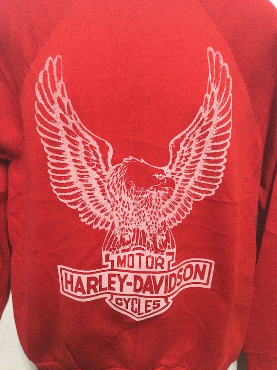 Vintage printed sweatshirt- "Harley-Davidson Moto… - image 5