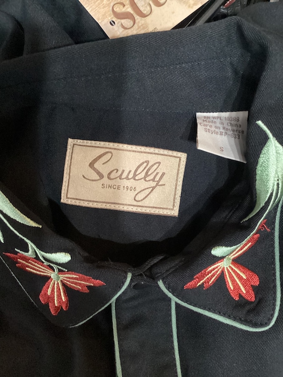 WS007 1950s Vintage Reproduction Embroidered Western Shirt by