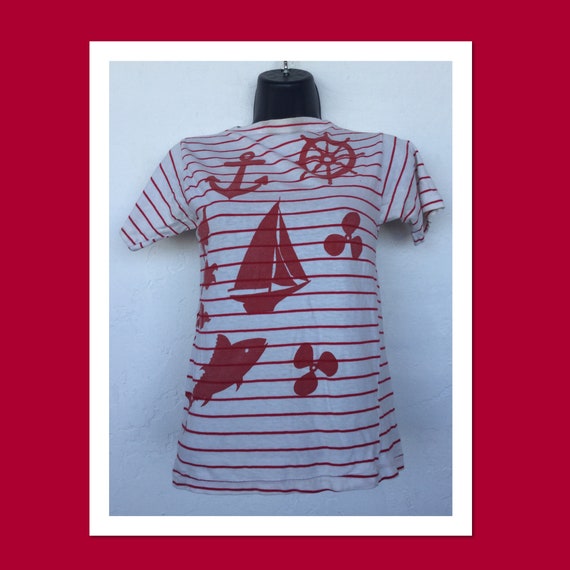 Women's vintage original 1950s/60s stripe nautical