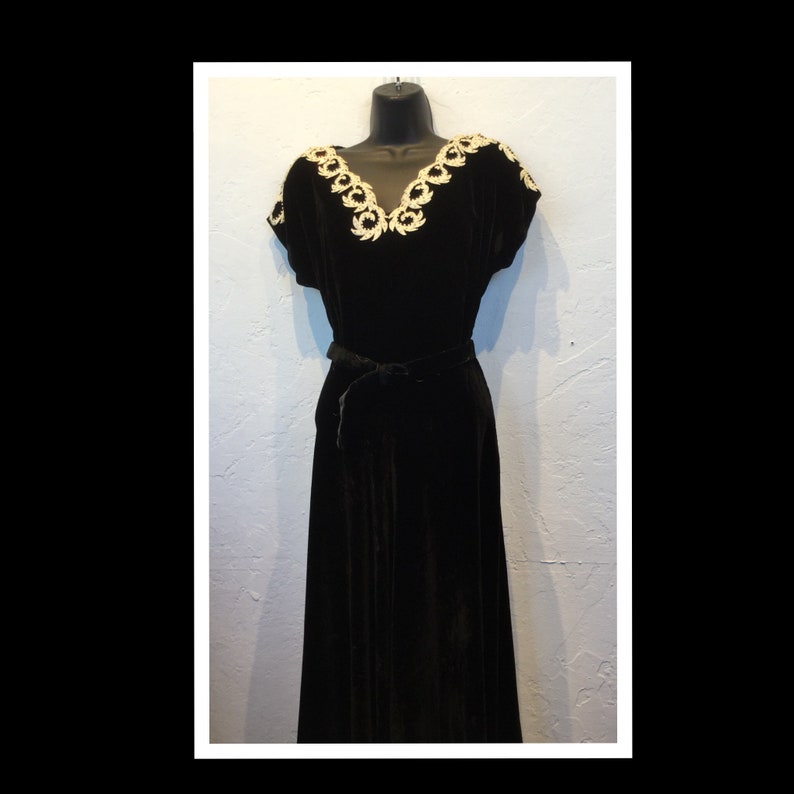 velvet rhinestone dress