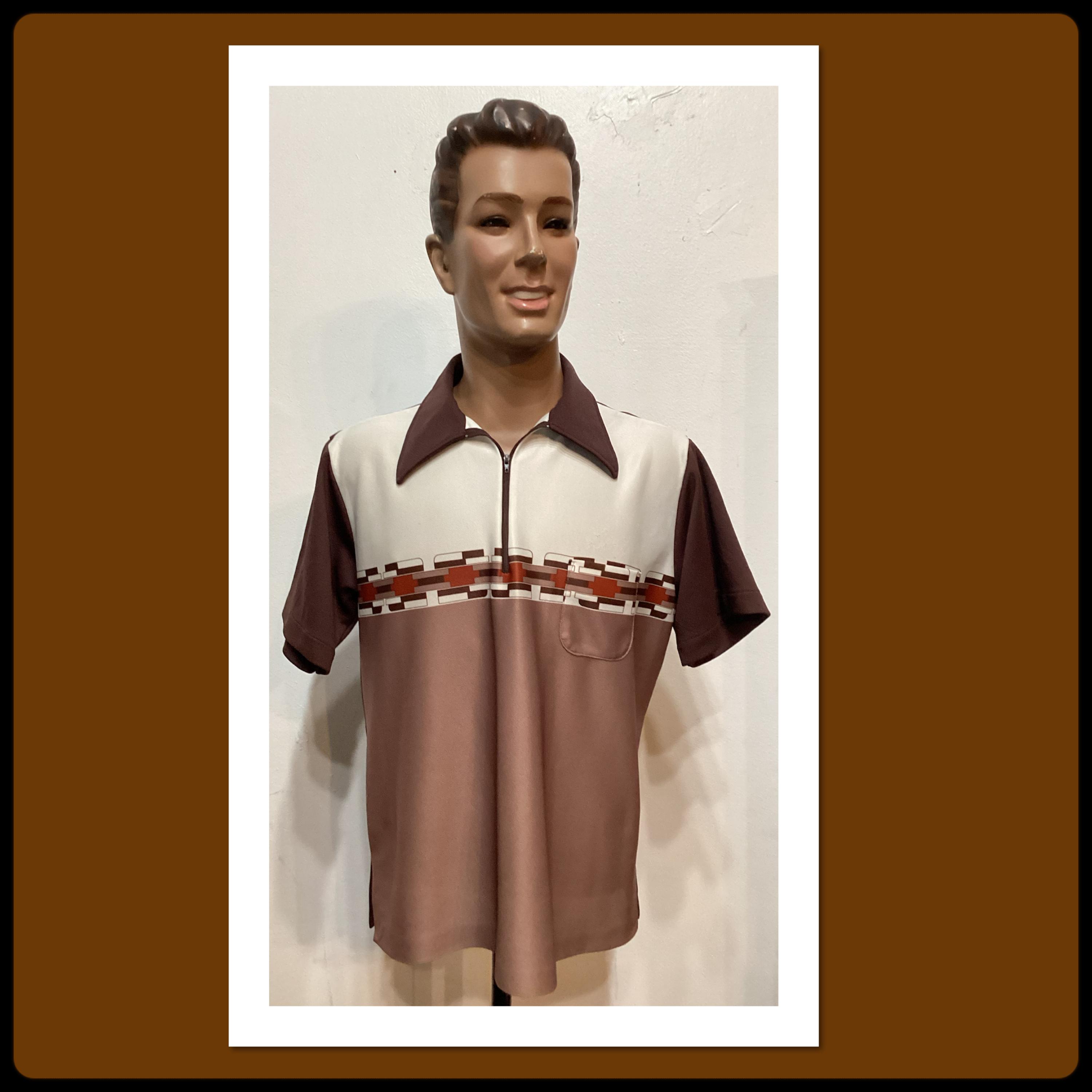 70s Zipper Shirt - Etsy