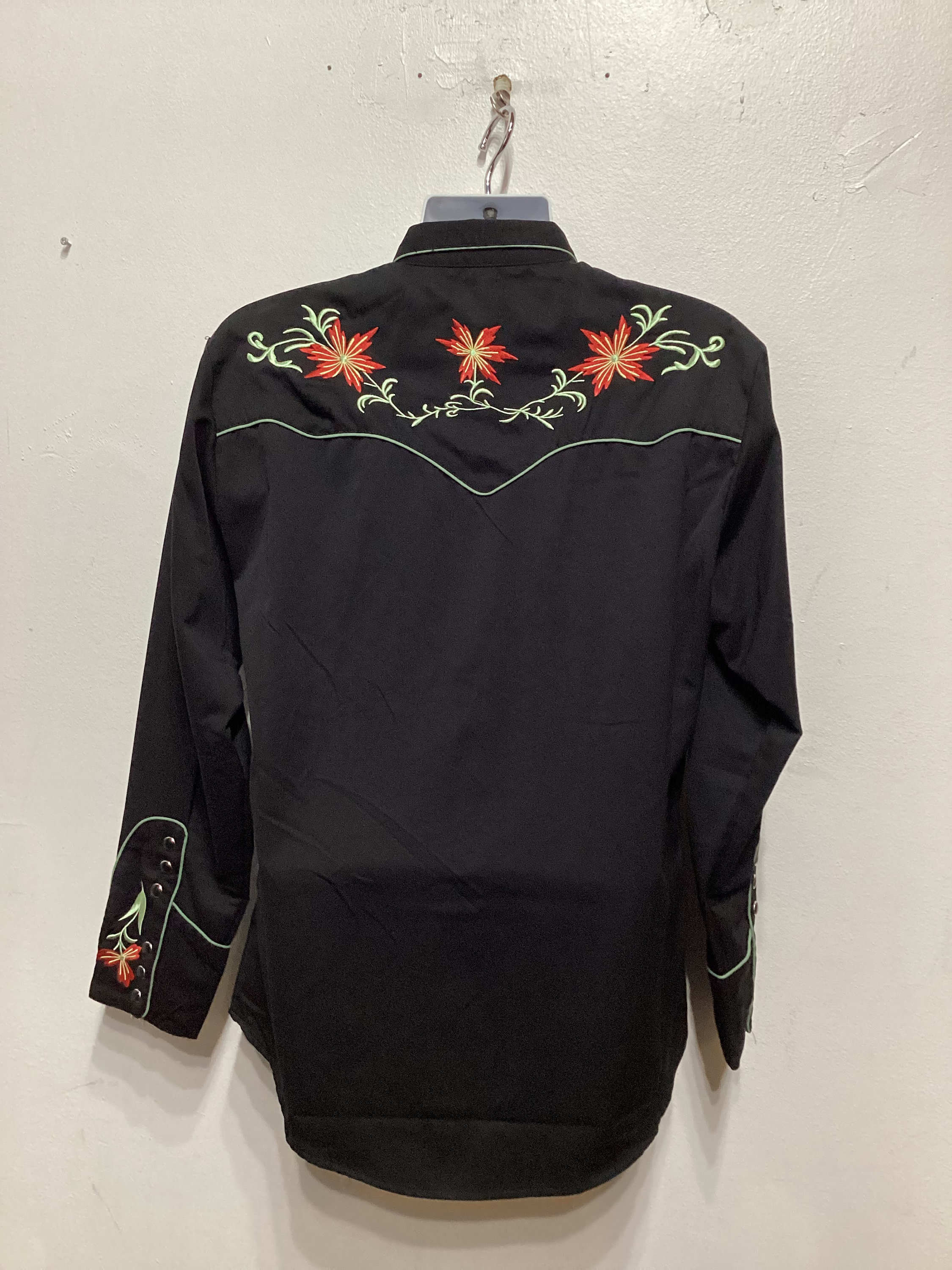 WS007 1950s Vintage Reproduction Embroidered Western Shirt by