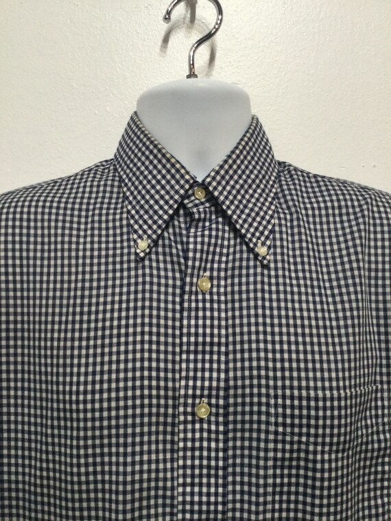 Vintage 1960s "mod" cotton gingham shirt by Murra… - image 8