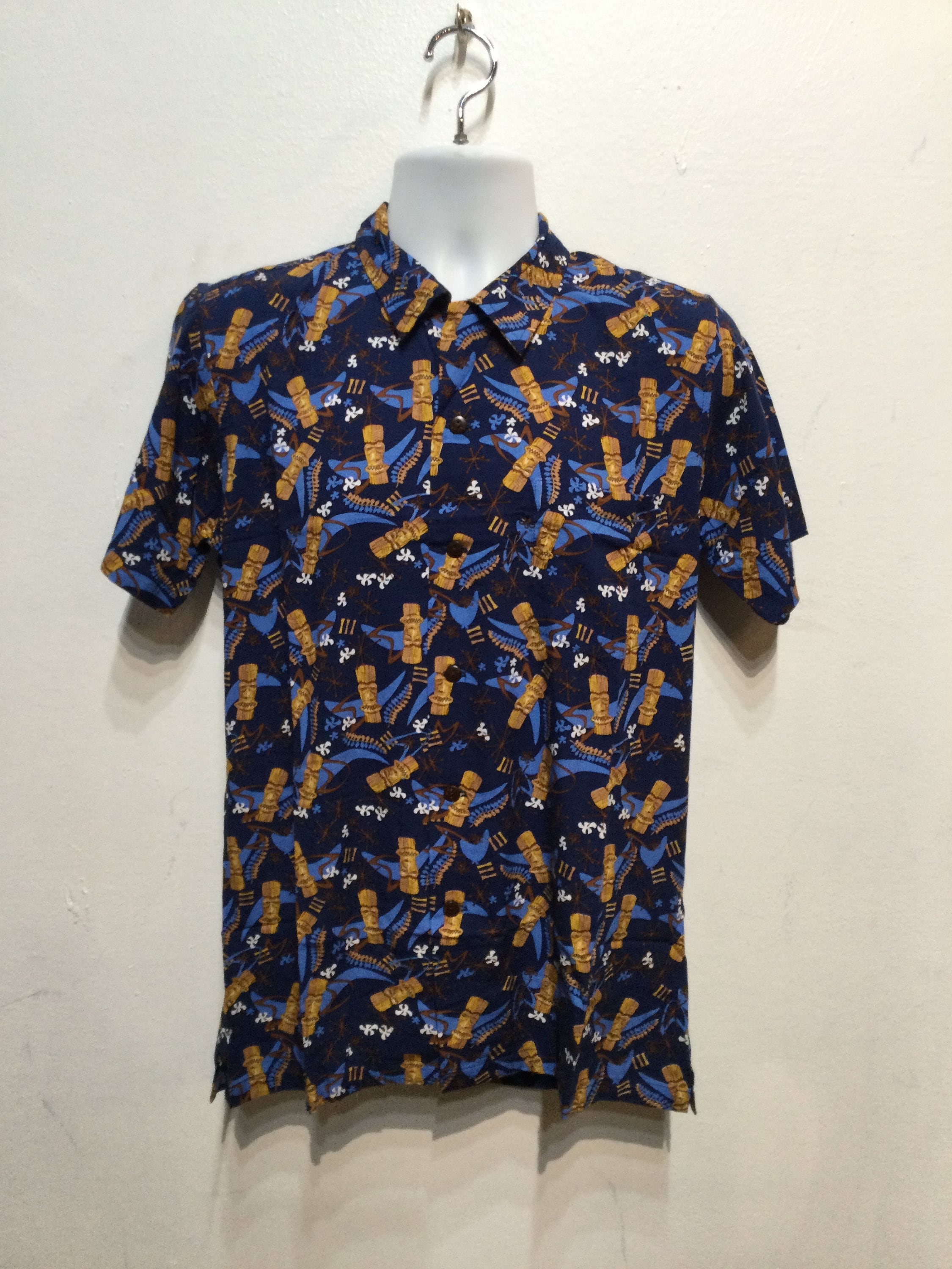 50s rayon shirt atomic 絣 50s Rayon Atomic Shirt