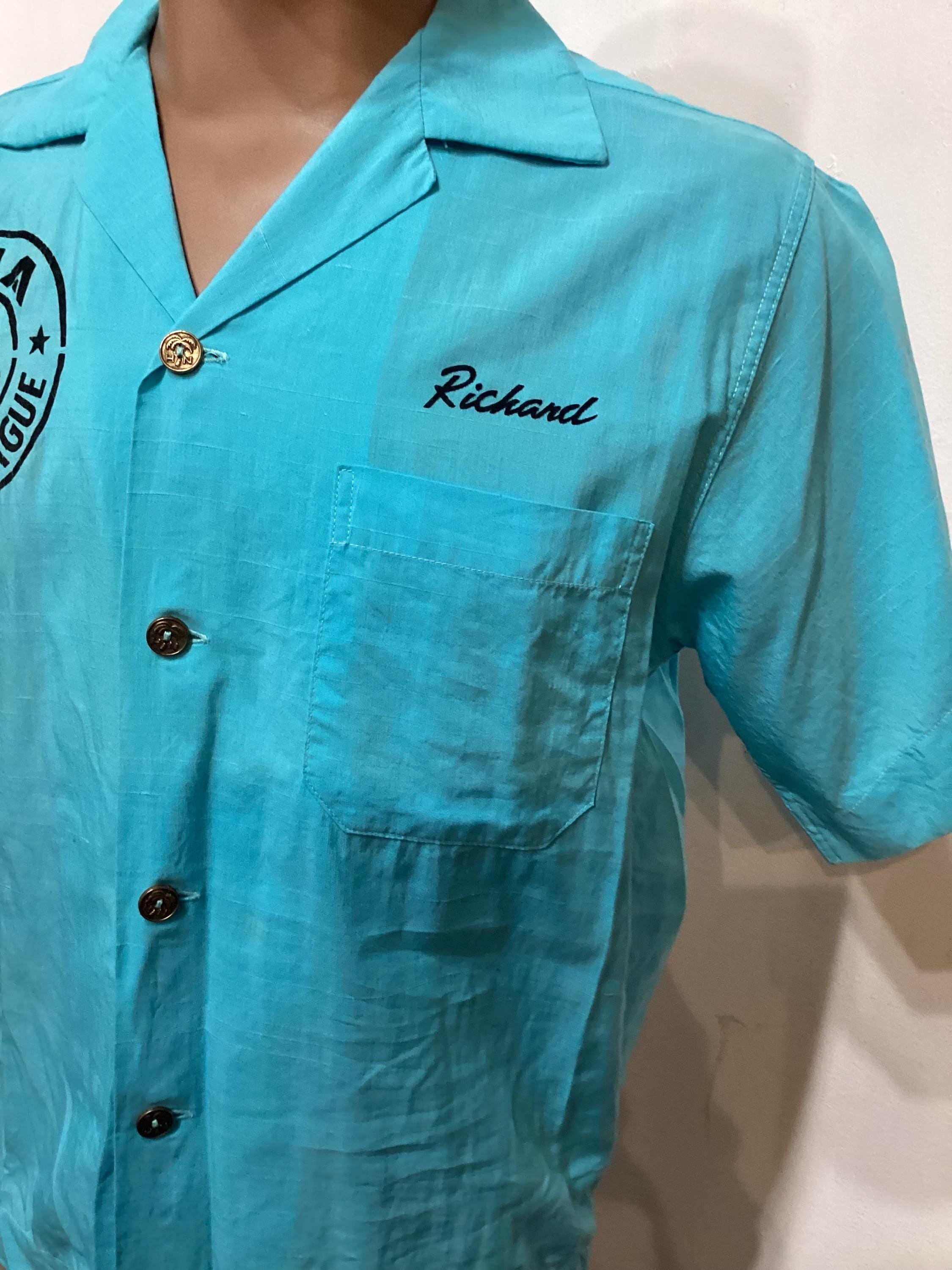 MV237 Vintage 1950's Cotton Bowling Shirt by Hale-niu Honolulu