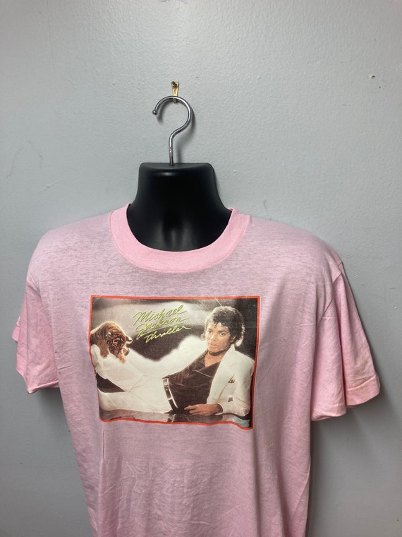 Vintage Original 1980s “michael Jackson- Thriller” Decal T Shirt