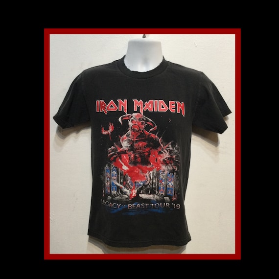 Vintage printed rock T-shirt "Iron Maiden-Legacy … - image 1