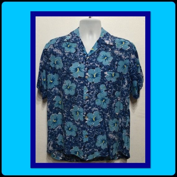 Vintage 1950s/60s rayon Hawaiian shirt by South P… - image 1