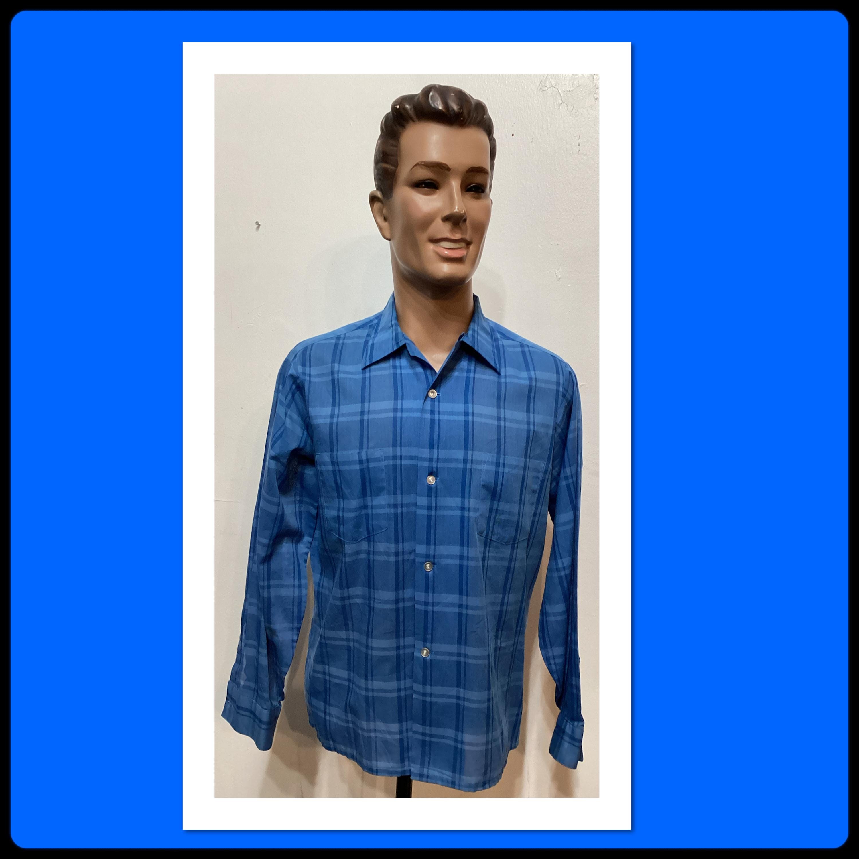 まさる　50s Van Heusen ボーリングシャツ MV188 Vintage 1950's/60's Loop Collar Shirt by Van Heusen. Size